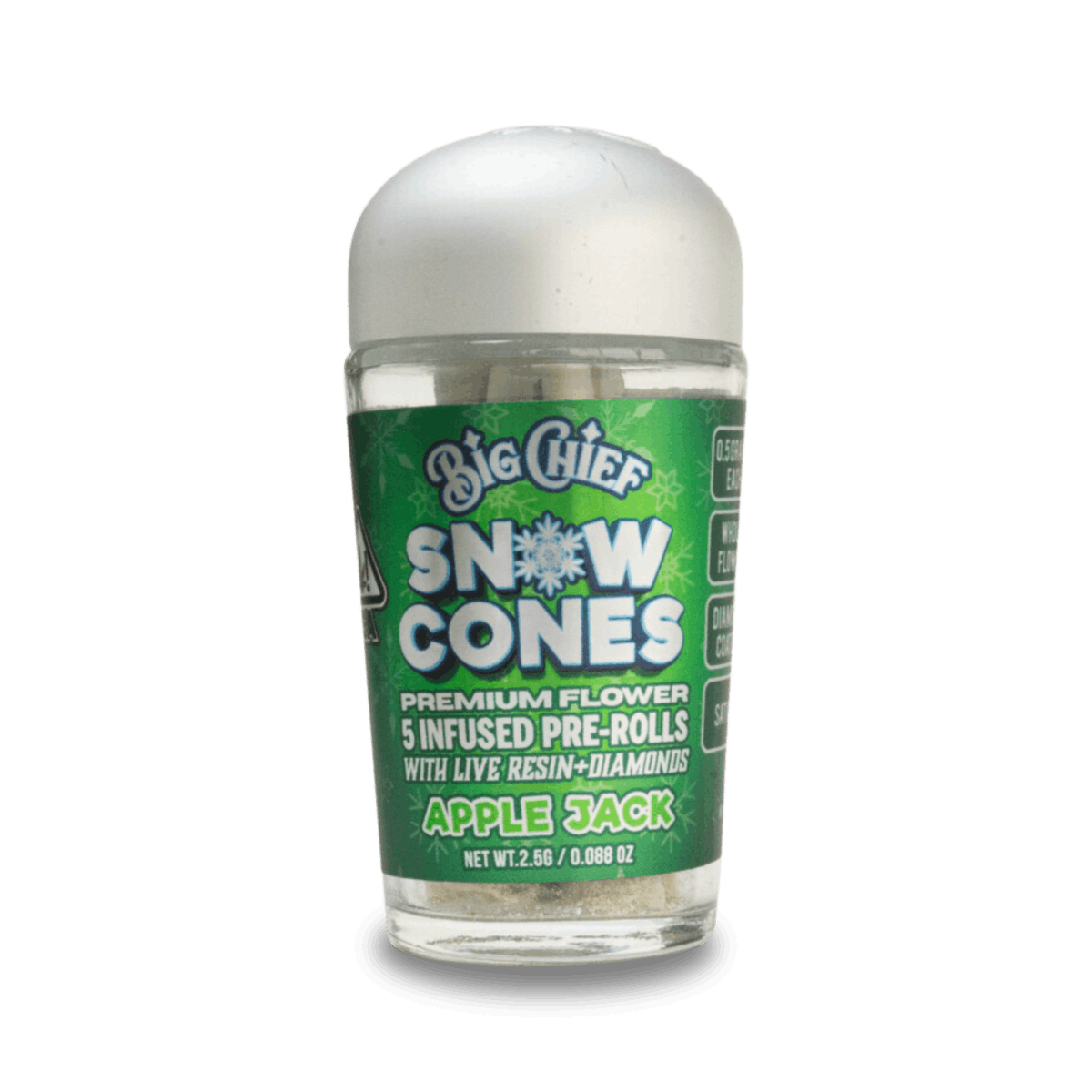 Big Chief Snow Cone Infused Pre-Rolls - Apple Jack