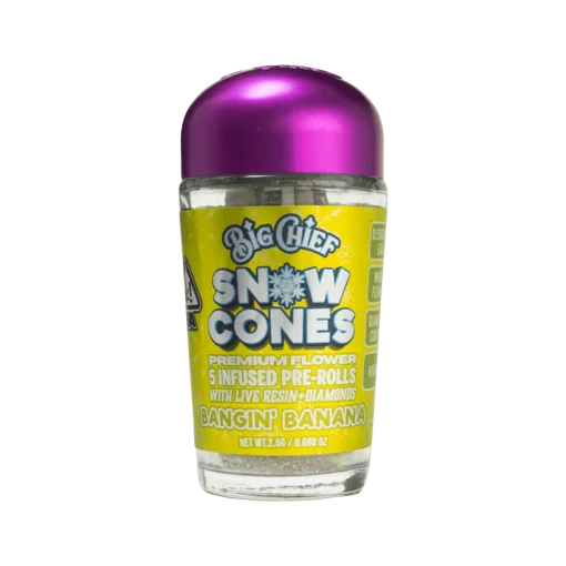 Big Chief Snow Cone Infused Pre-Rolls - Banging Banana