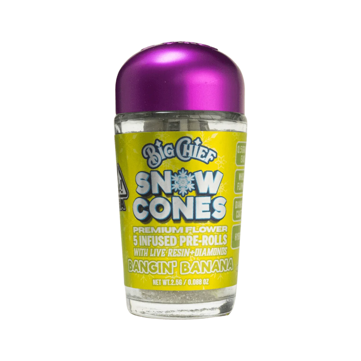 Big Chief Snow Cone Infused Pre-Rolls - Banging Banana