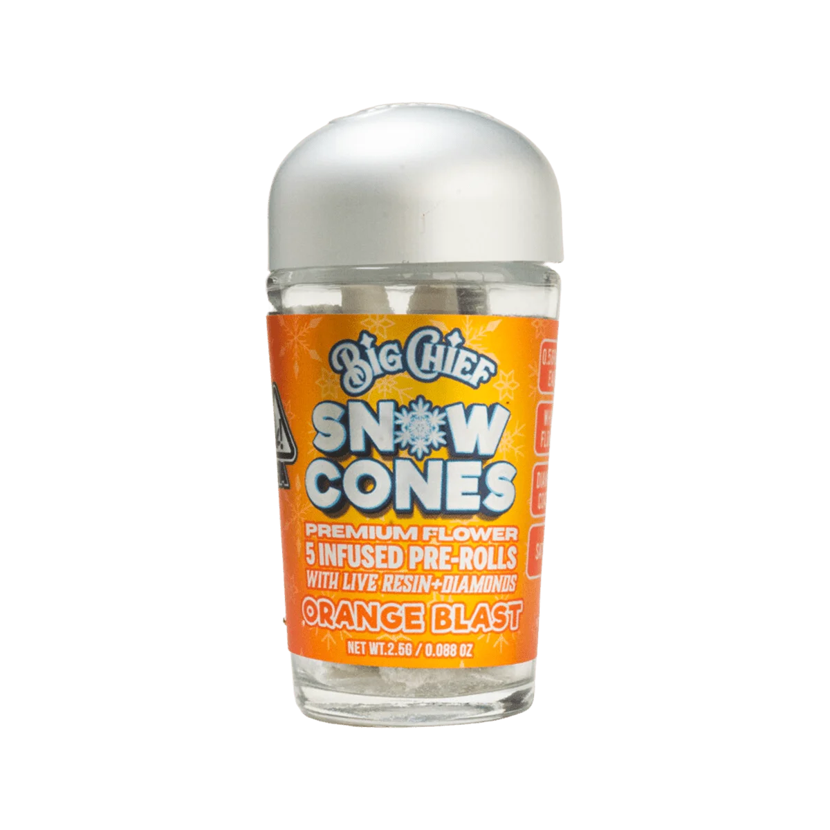 Big Chief Snow Cone Infused Pre-Rolls - Orange Blast