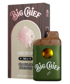 Garlic Runtz Big Chief Live Resin THC-a Disposable Vape | 3G (Hybrid)