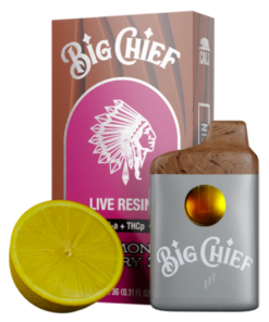 Lemon Berry Big Chief Live Resin THC-a Disposable Vape | 3G (Hybrid)