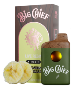 Frozen Banana Big Chief Live Resin THC-a Disposable Vape | 3G (Hybrid)