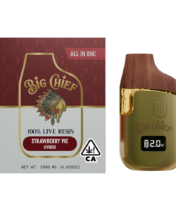Big Chief Strawberry Pie 100% Live Resin All In One (Copy)