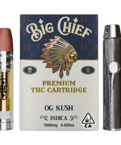 Big Chief OG Kush with Battery- Premium THC Cartridge-Kit All-In-One