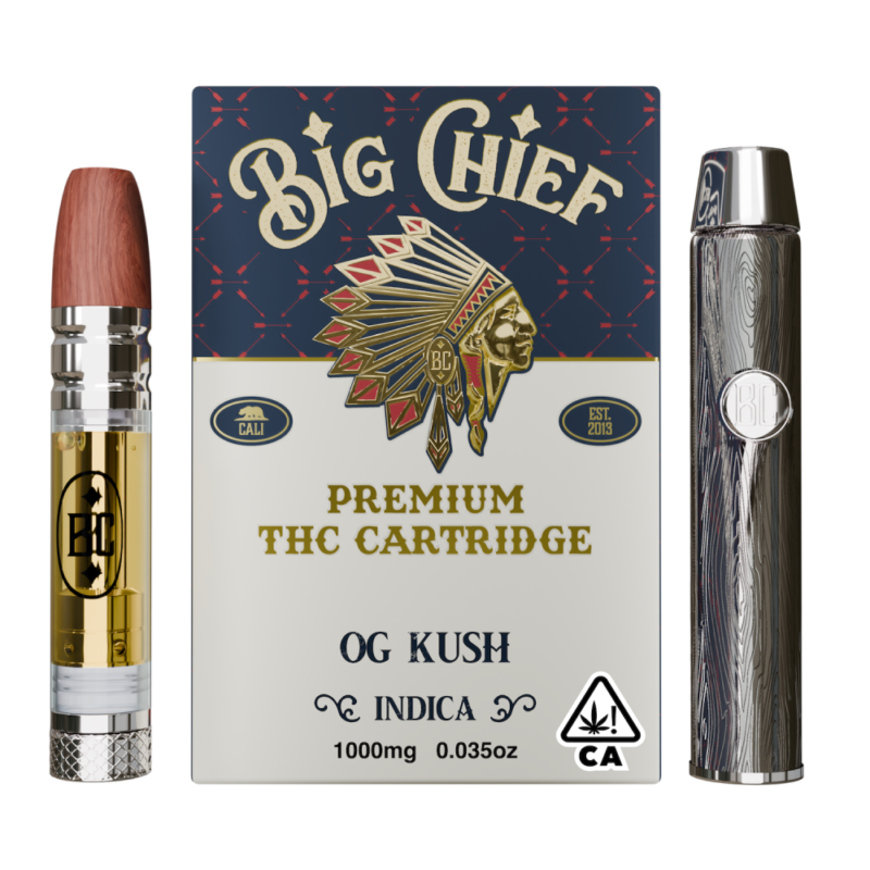 Big Chief OG Kush with Battery- Premium THC Cartridge-Kit All-In-One