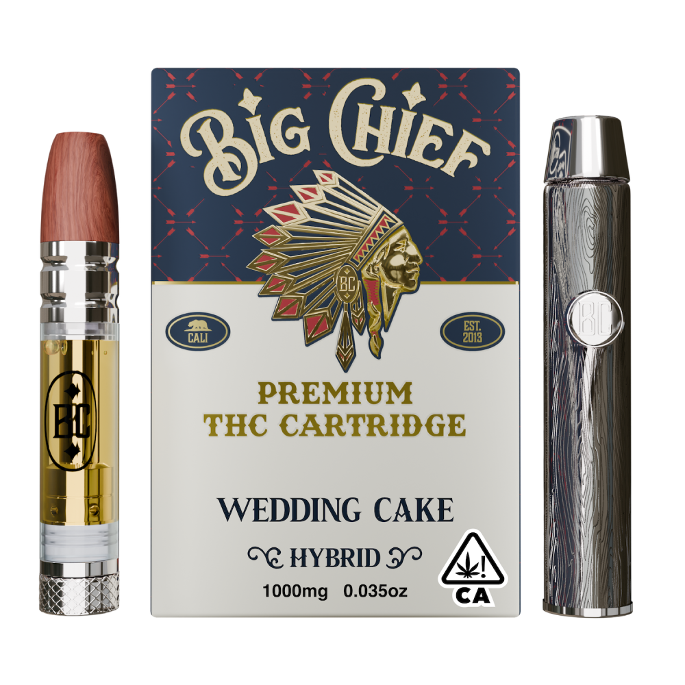 Big Chief Wedding Cake w/ Battery- Premium THC Cartridge & Battery Kit All-In-One