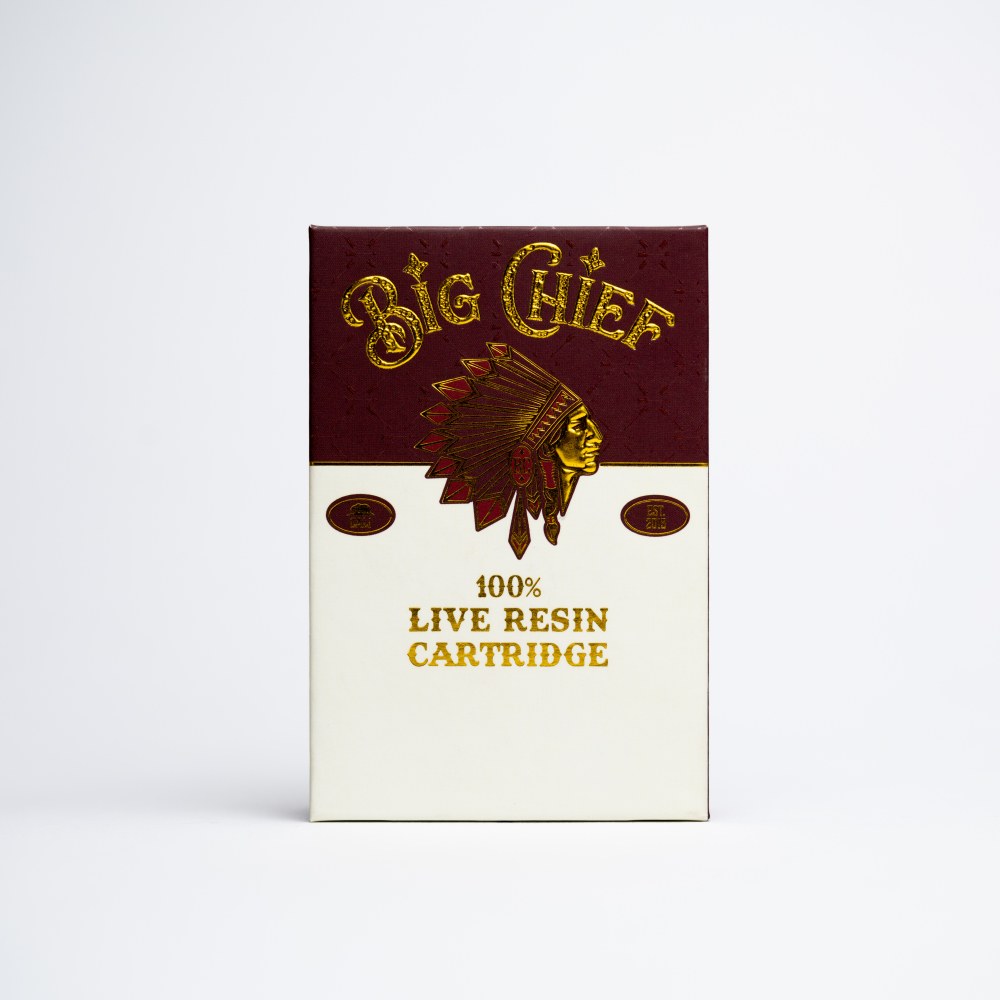 Big Chief 100% Live Resin Holy Grape Cartridge