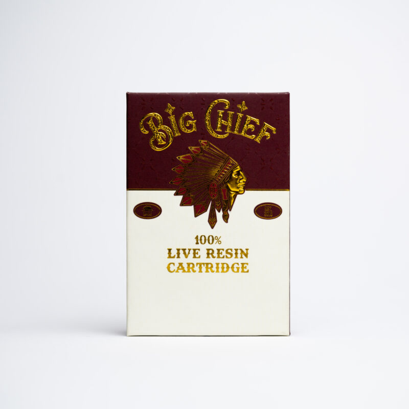 Big Chief 100% Live Resin Blue Velvet Cartridge